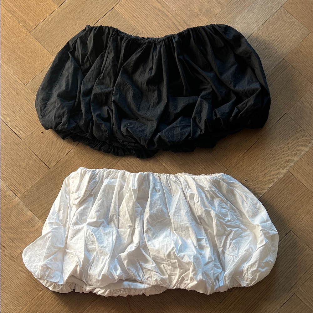 Black and White bubble Skirts